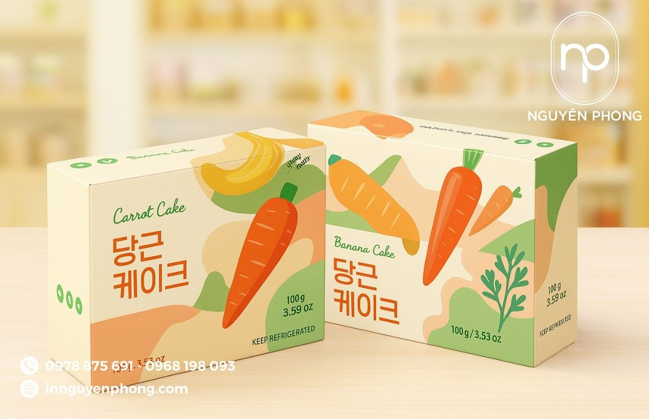 In hộp giấy bột cà rốt theo yêu cầu – Nâng tầm nhận diện thương hiệu